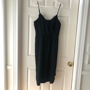 L Madewell cross front, spaghetti strap dress